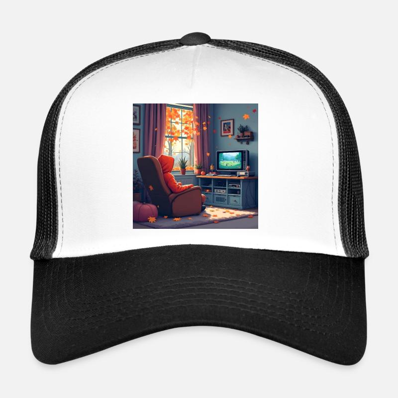 Fall Into Gaming - Trucker Cap - Weiß/Schwarz