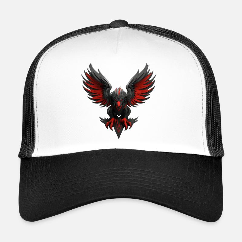 Dunkles mythisches Adler-Emblem Trucker Cap