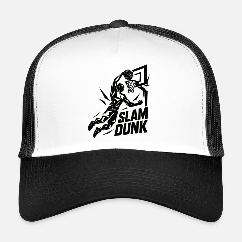 Basketball Slam Dunk Throw Player Dunking Gift Trucker Cap