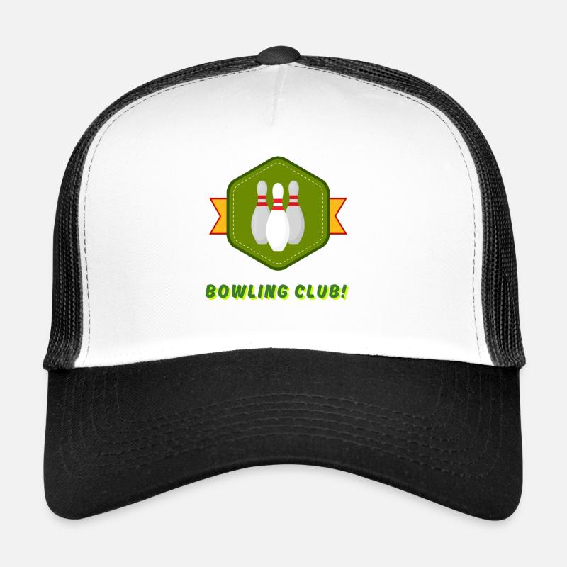 Bowling Bowling Design in Vintage Style Trucker Cap