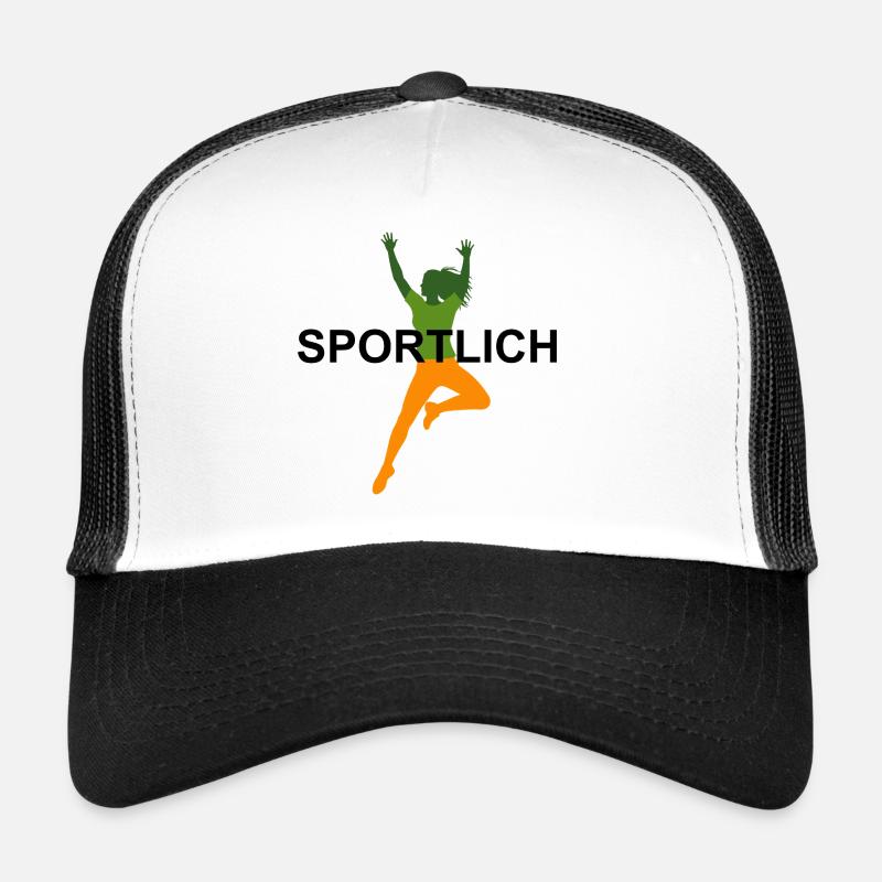 Sporty - Trucker Cap - white/black