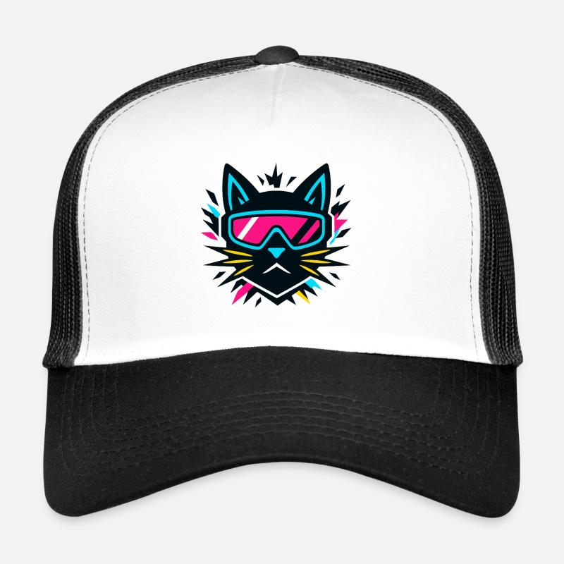 Cyber Cat Trucker Cap