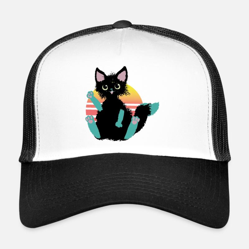 kritzelkatze Klecks, sagt Hi Trucker Cap