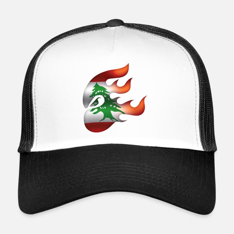 Flagge des Libanon - Libanon - Ninja Trucker Cap