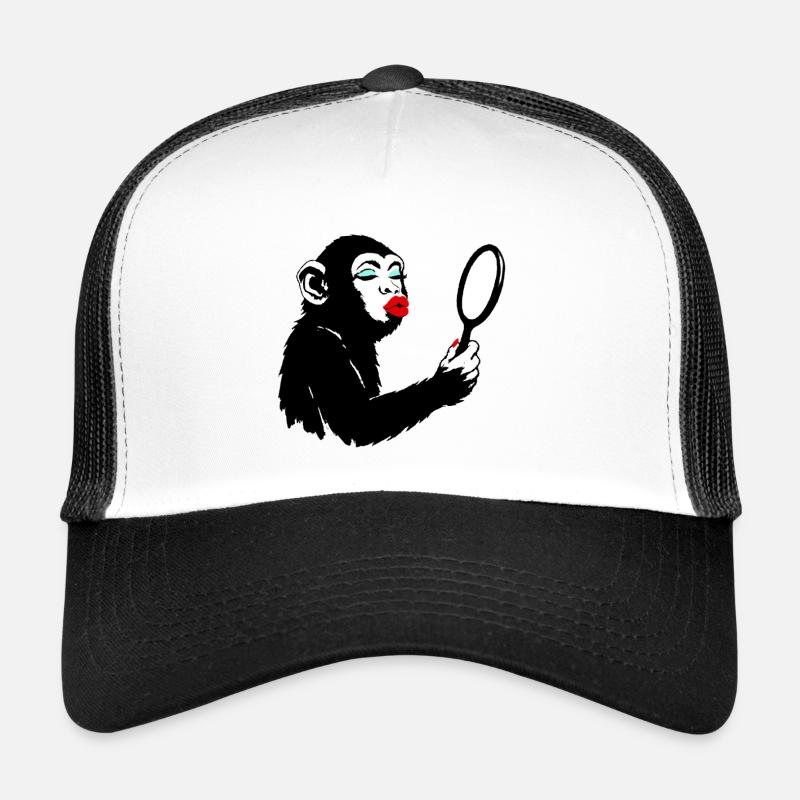 Eitle Affendame mit Spiegel Trucker Cap