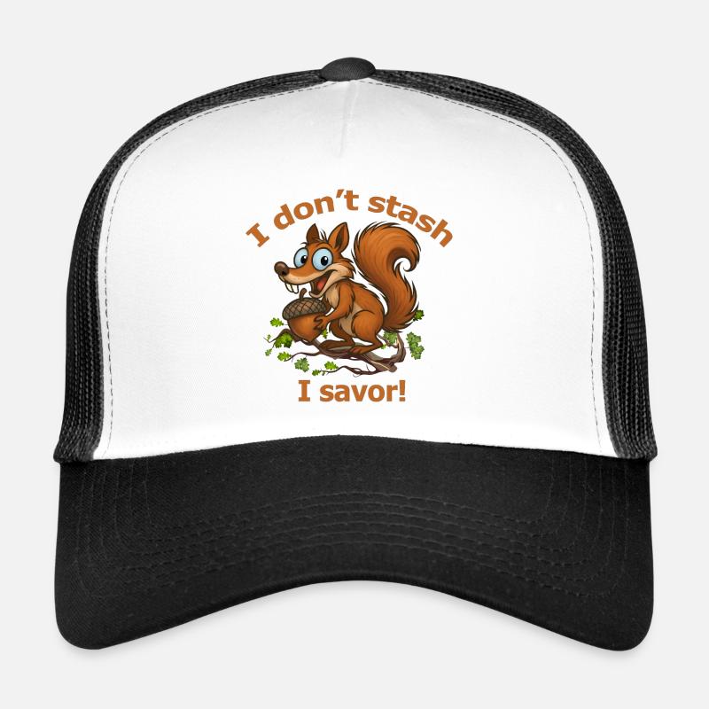 Verspieltes Eichhörnchen mit Eichel-Design Trucker Cap
