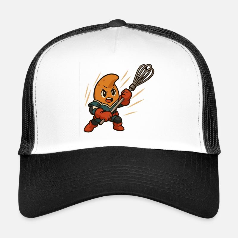 Croissants d’anime - Casquette trucker  - blanc/noir