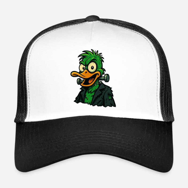 Frankenquack – Crazy Halloween Duck - Trucker Cap - white/black