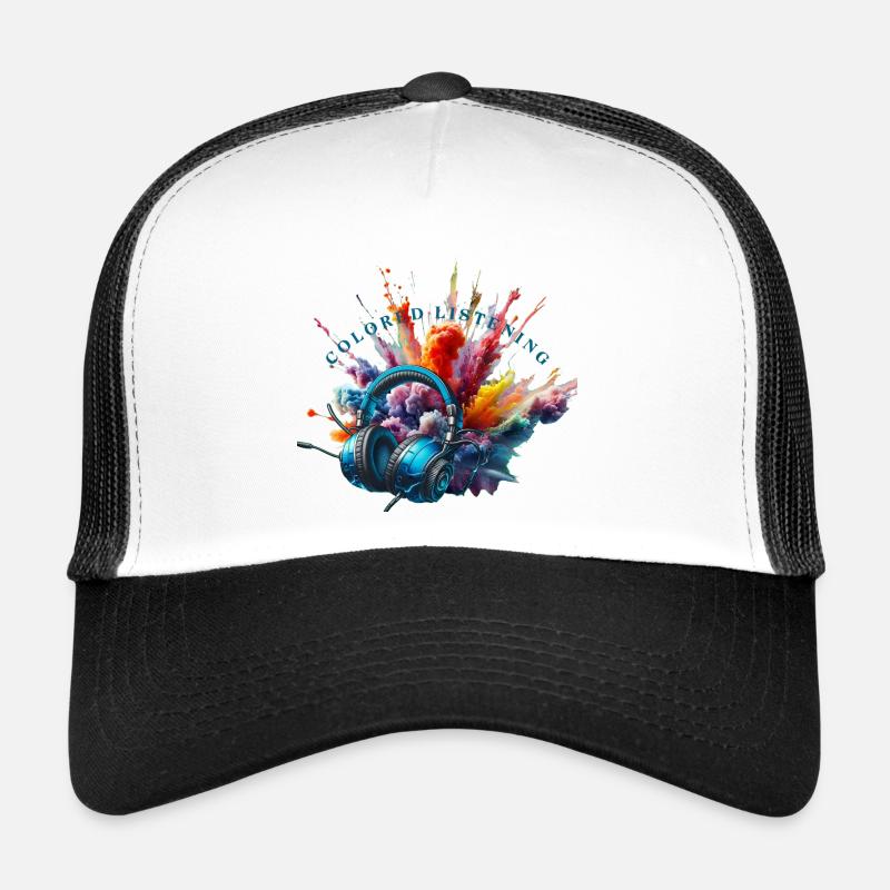 colored listening Casquette trucker