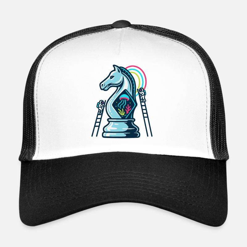 Deep Sea Chess Knight Trucker Cap