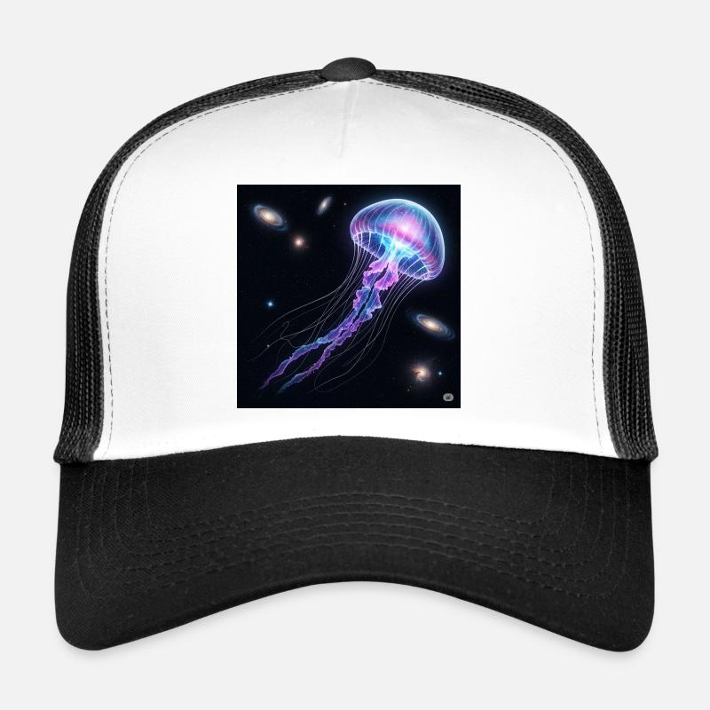Galactic jellyfish in space Trucker Cap