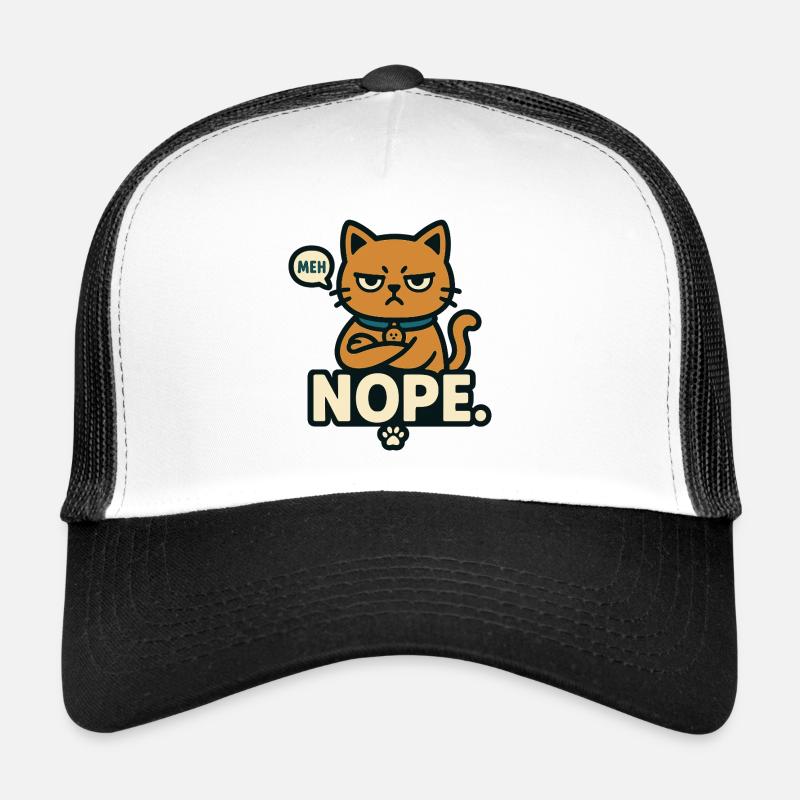 Meh-Cat – NOPE. Trucker Cap