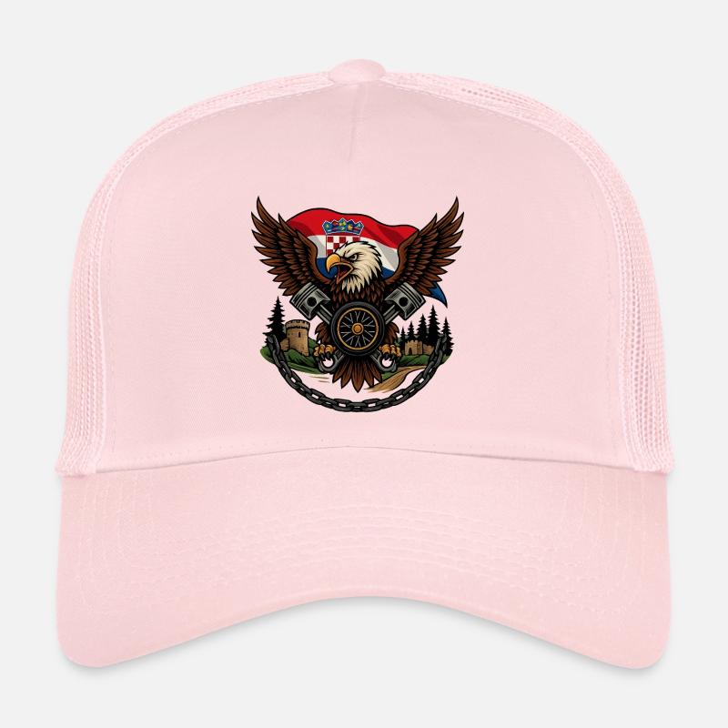 Croatian Imperial Crusader Eagle Trucker Cap