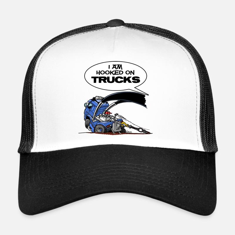 HookedOnTRUCKS-BLAU Trucker Cap