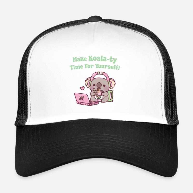 De mignons koalas mangeant des nouilles font du temps pour les koala-ty Casquette trucker 