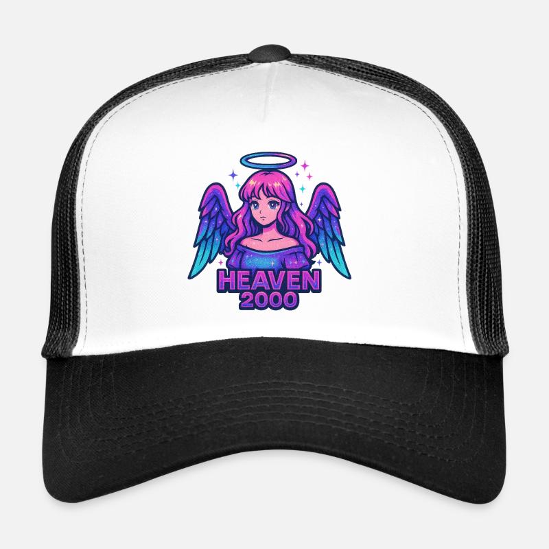Celestial Angel Design - Trucker Cap - white/black