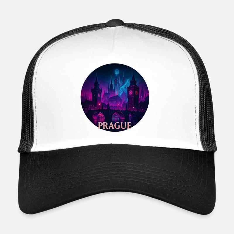 Prague Souvenir Cyberpunk Casquette trucker 