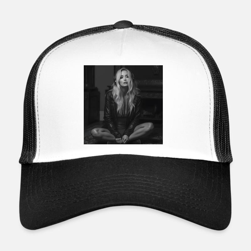Maxima dans l’obscurité - Casquette trucker  - blanc/noir