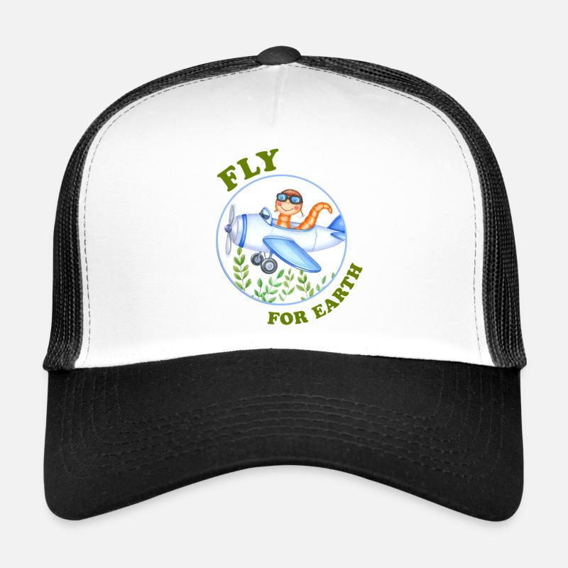 Eco Pilot – Ver de terre dans un avion Casquette trucker 