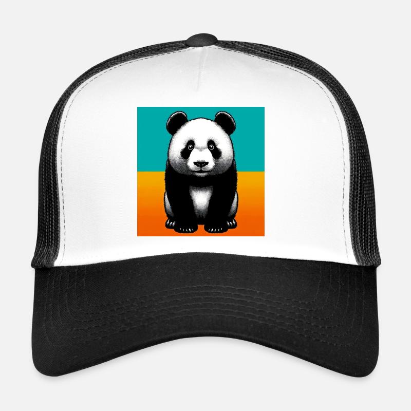 Panda - Trucker Cap - Weiß/Schwarz