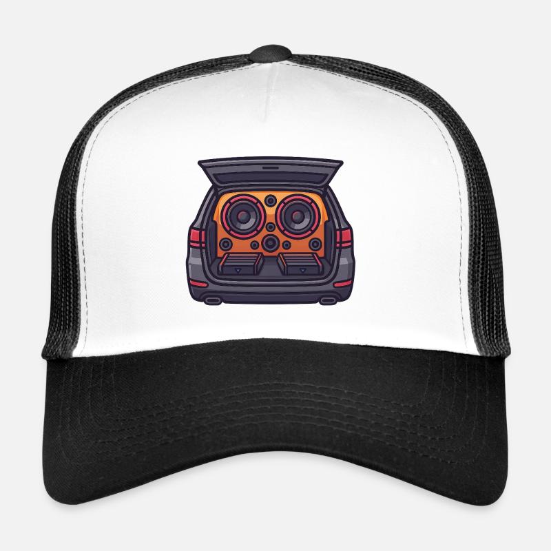 Car-HiFi-Design - Trucker Cap - Weiß/Schwarz