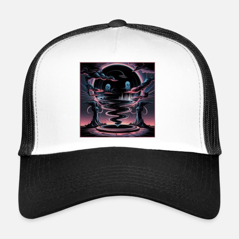 Cosmic Abyssal Horror Illustration Trucker Cap