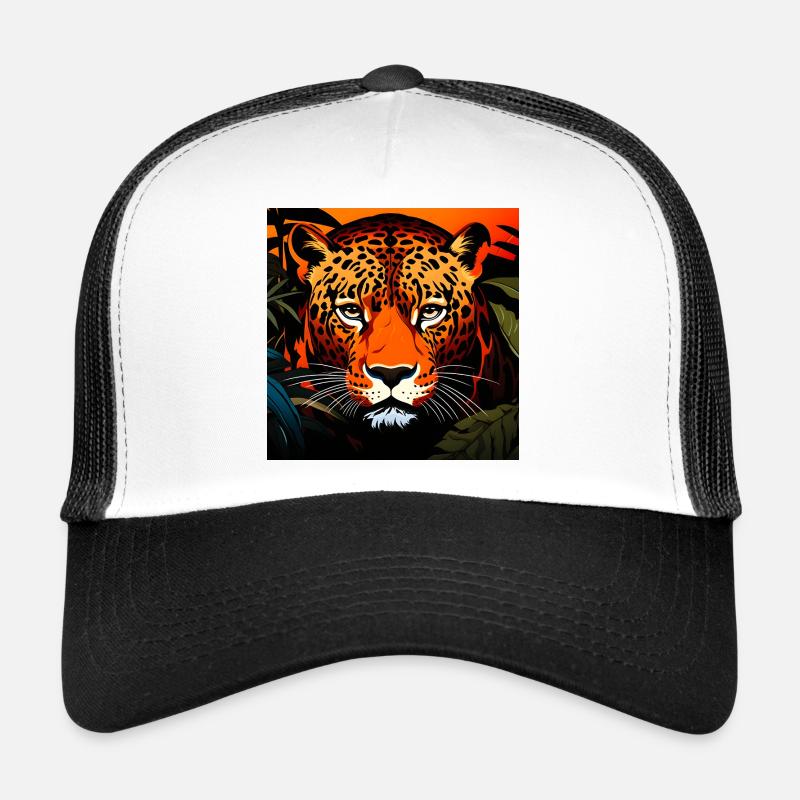 Wild Leopard Graphic Trucker Cap