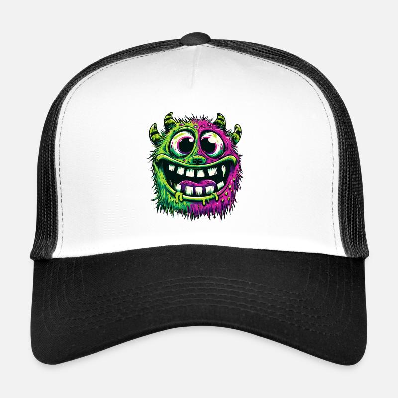 Buntes psychedelisches Monster Trucker Cap