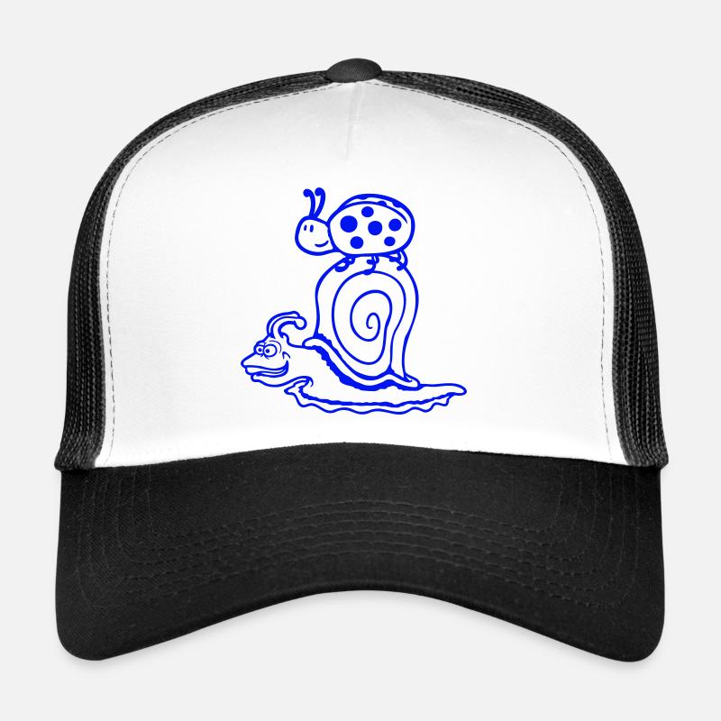 Escargot 2 Amis Coccinelle Équipe Rapide Mignon Casquette trucker 