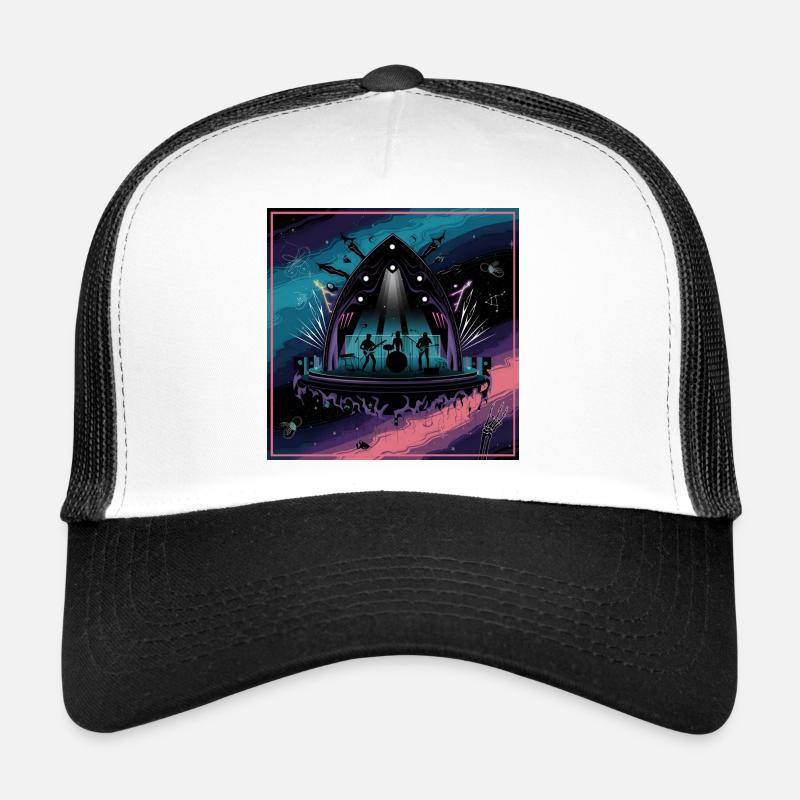 Scénographie de concert céleste Casquette trucker 