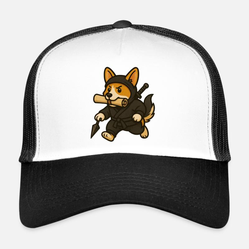 Combat par des ninjas avec une épée en bois Casquette trucker 