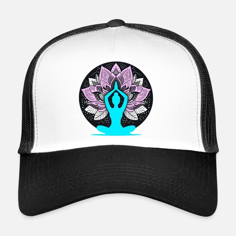 Conception de lotus de yoga méditatif Casquette trucker 