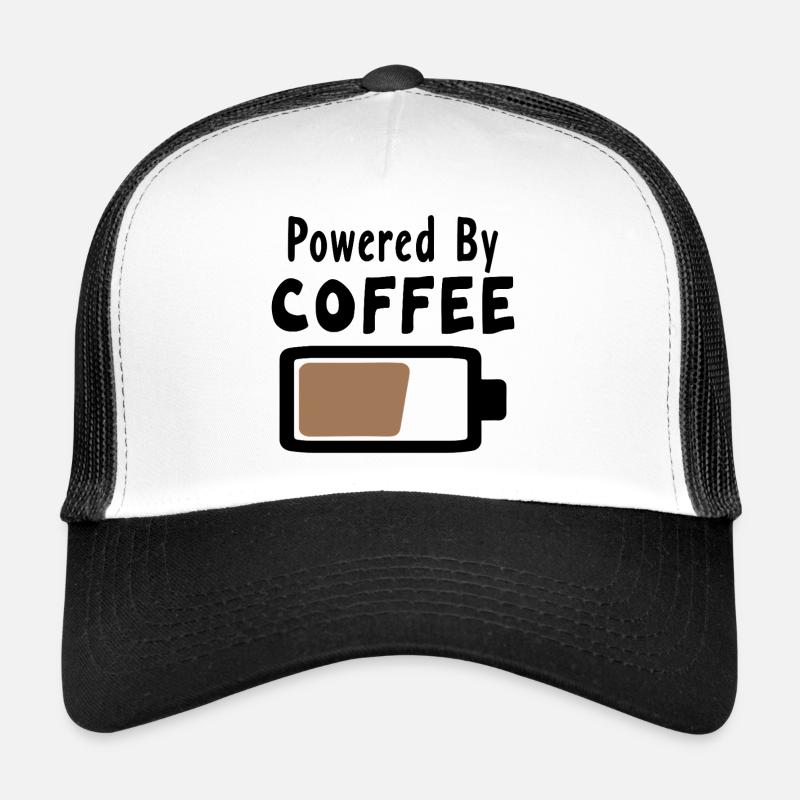 Powered By Coffee - Déclaration sur le café Casquette trucker 