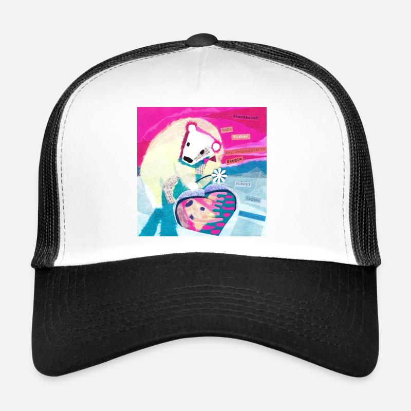 Eisbaer Profile Poster - Trucker Cap - white/black