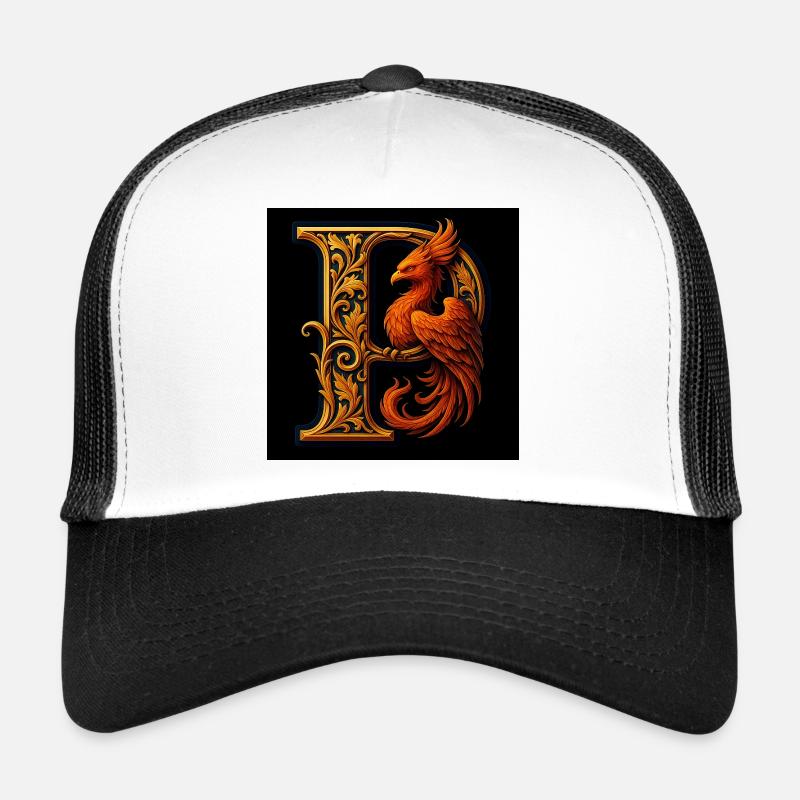 P – Magisches Ornament mit Phönix Trucker Cap