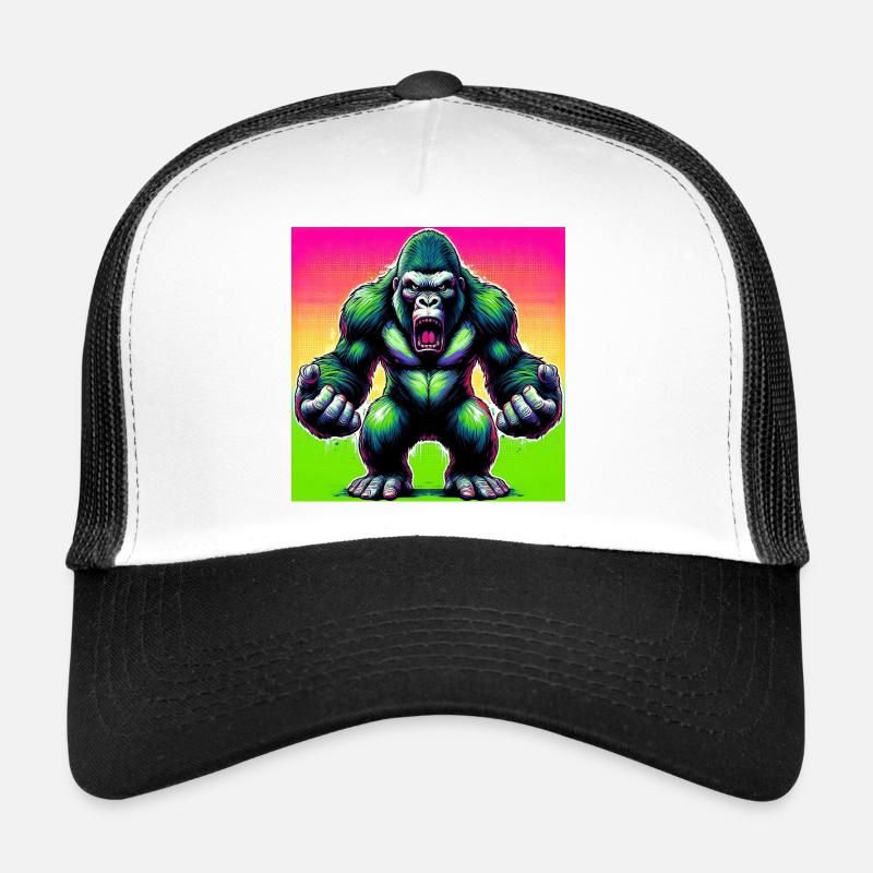 Gorilla - Trucker Cap - Weiß/Schwarz