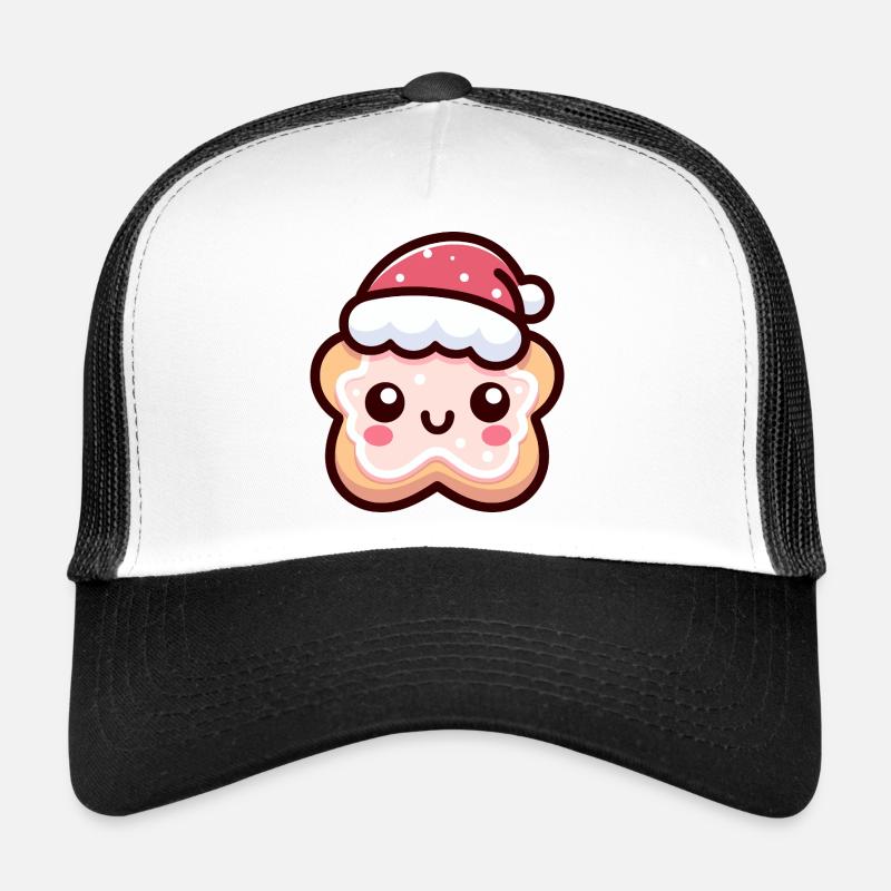 Whimsical Christmas Cookie Character Trucker Cap