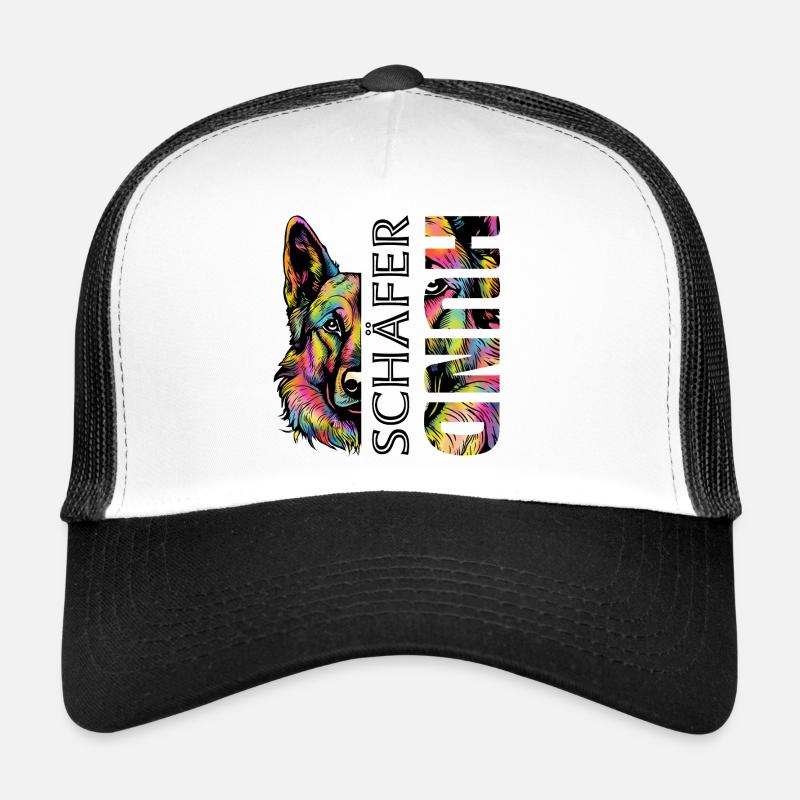 Berger allemand coloré Casquette trucker 