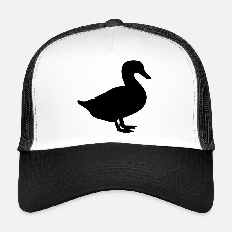 ente / duck / quack - Trucker Cap - Weiß/Schwarz
