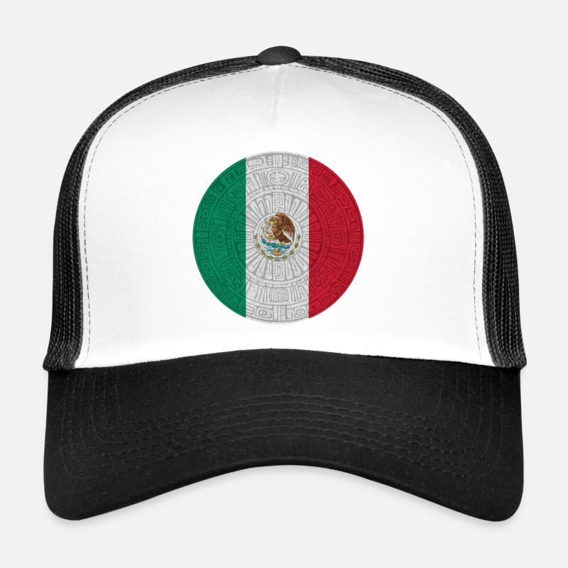Drapeau mexicain style piétinement Casquette trucker 