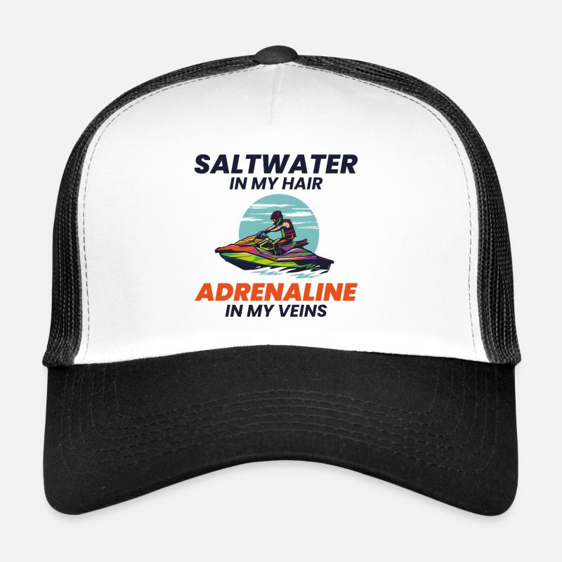 Extreme Jetski Saltwater Adrenaline Ride  Trucker Cap