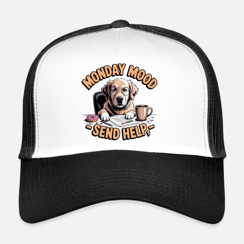 Monday Mood Dog Trucker Cap