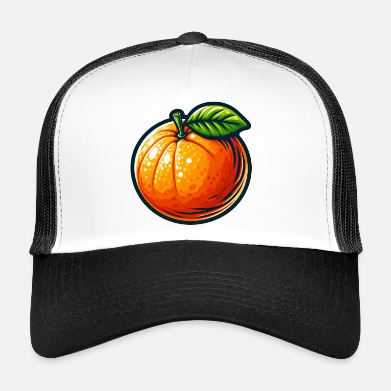 Orange stylisée Zeste éclatant Casquette trucker 