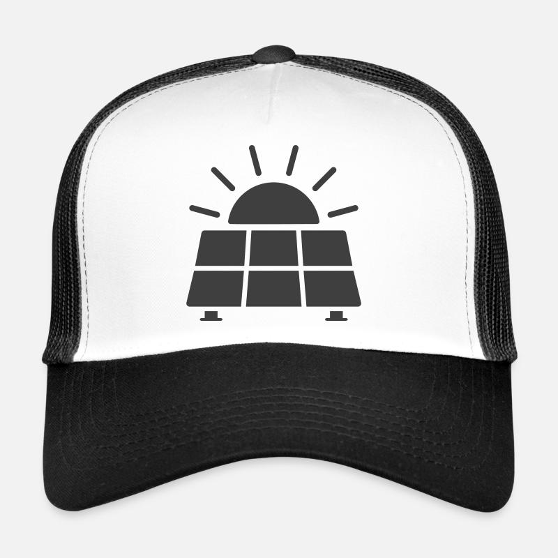 Icône de ligne d’énergie de panneau solaire Casquette trucker 