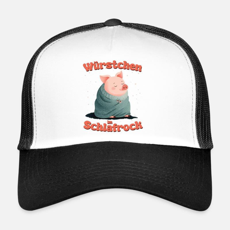 Würstchen im Schlafrock - Trucker Cap - Weiß/Schwarz
