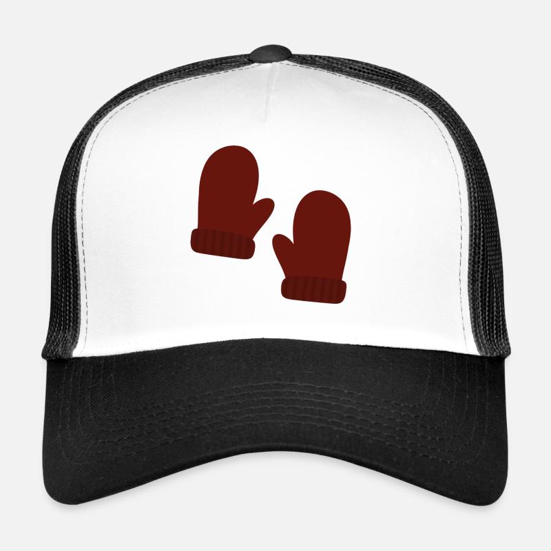 Cozy Winter Mittens Illustration Trucker Cap
