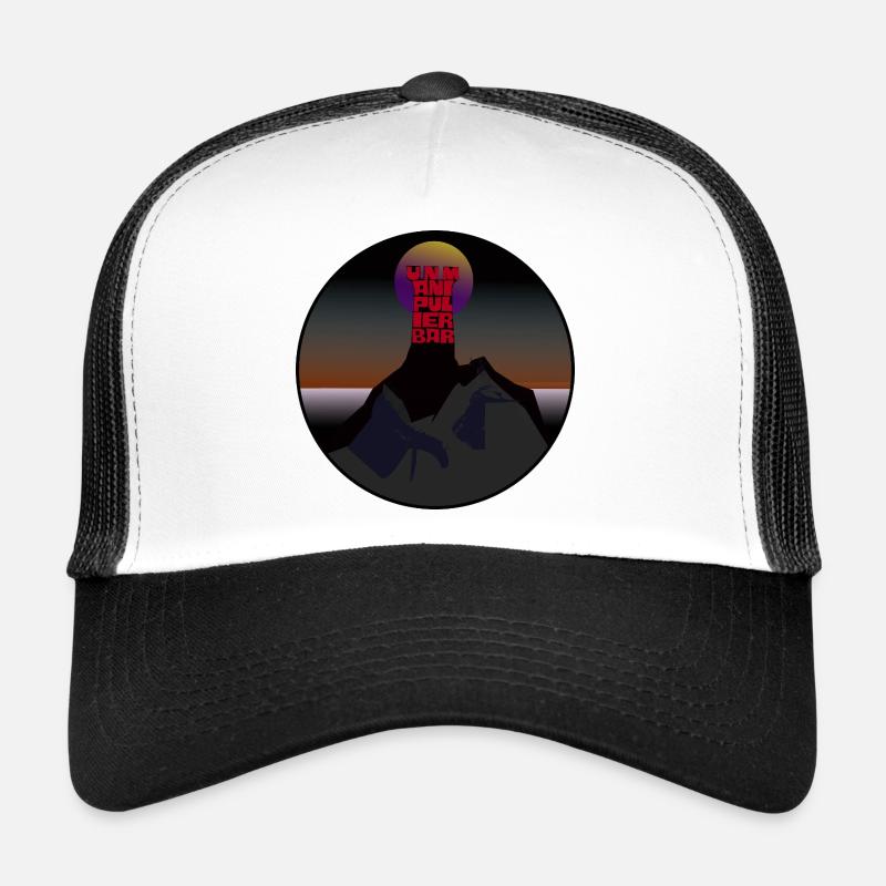 unmanipulierbar - Trucker Cap - Weiß/Schwarz