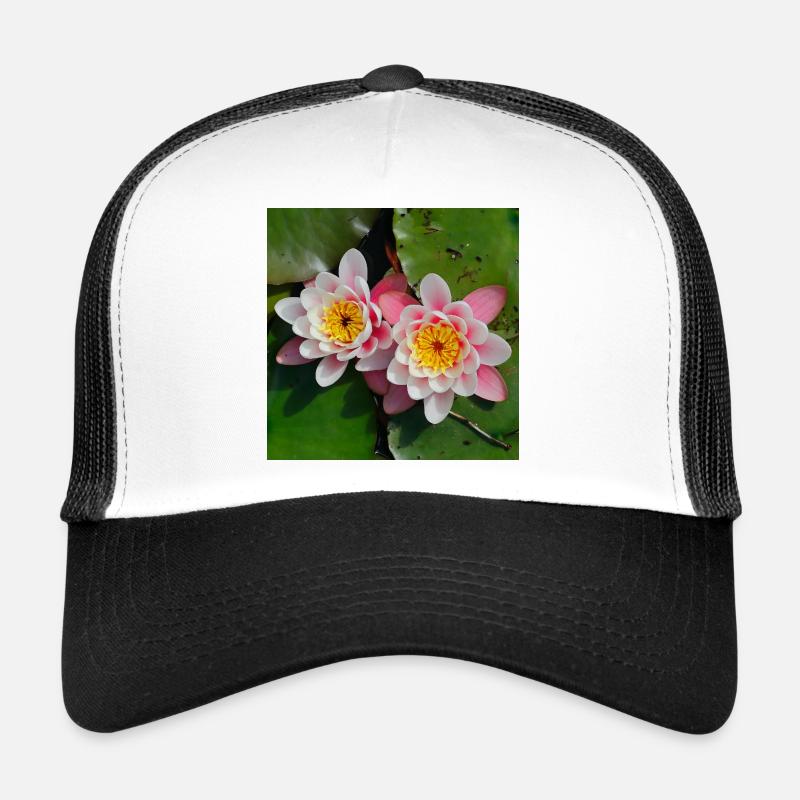 Nénuphars fleurs dans l’eau Casquette trucker 