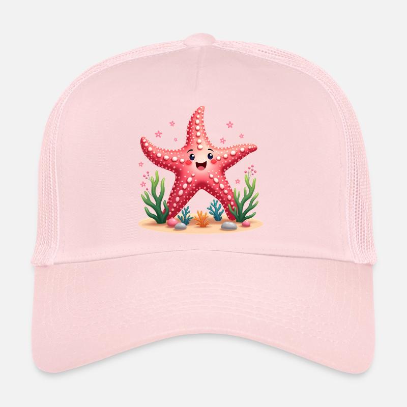 étoile de mer créature marine, corail, sous-marin, été Casquette trucker 