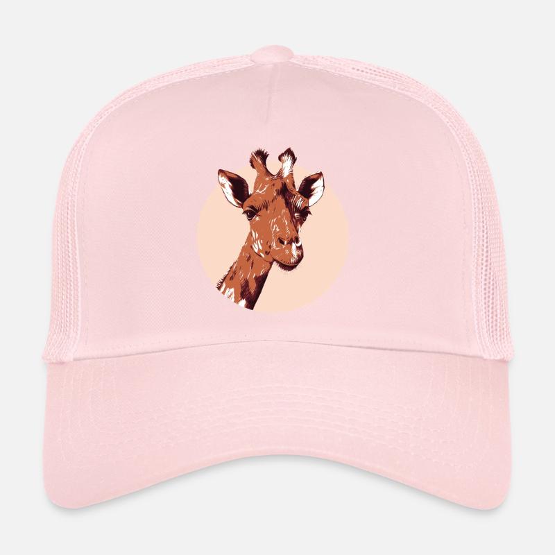 Conception illustrative moderne de girafe Casquette trucker 